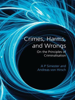 cover image of Crimes, Harms, and Wrongs